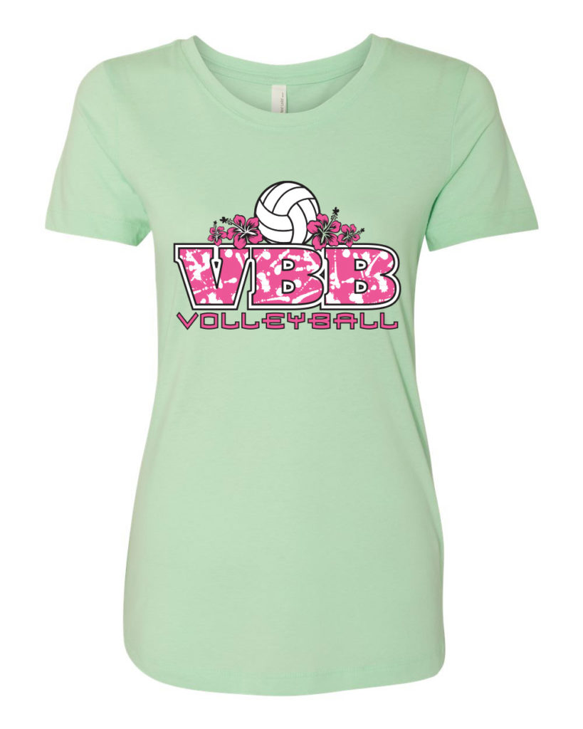 Volleyball-Beach-Womens-T-Shirt-Mint – Volleyball Beach