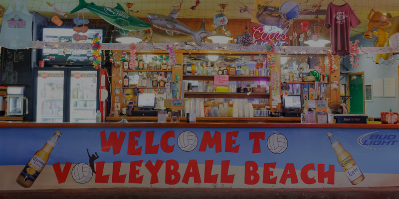 NEW Beachside Bar & Grill Menu at Volleyball Beach