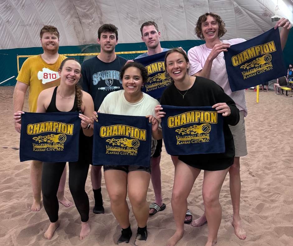 Volleyball Beach winter dome sand volleyball league.