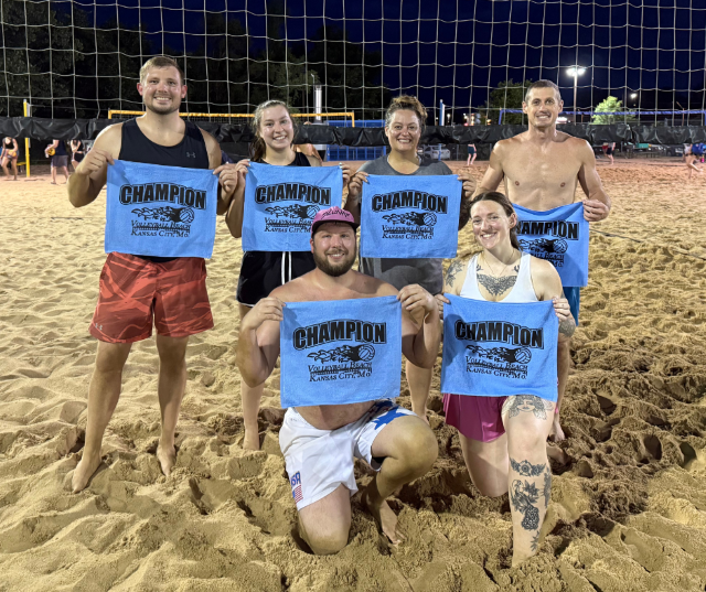 Volleyball Beach Kansas City Towel Winners